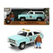 Smokey Bear 1980 Chevy Blazer Die-Cast Car by Jada Toys  Smokey Bear Figure  Age 8+