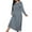 Dark Blue, variant on WMTBSRSW Plus Size Nightgowns for Women Soft Long Sleeve Nightgown Plaid Long Sleep Dress Crewneck Nightdress Nighties