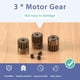 thumbnail image 5 of 3Pcs Metal Motor Gear Pinion Gear 14T for HAIBOXING HBX 16889 RC Car, 5 of 5