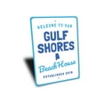 thumbnail image 3 of Gulf Shores Beach House Novelty Sign, Metal Wall Decor - 10x14 inches, 3 of 4