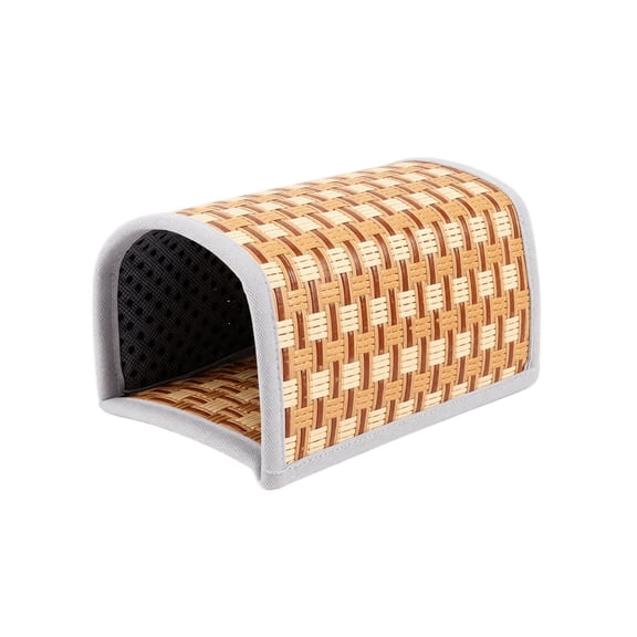 Guinea Pig Hideout, Large Cooling Woven Tunnel Bed for Hamster, Summer Small Pet House for Hedgehog Sugar Glider, Breathable Natural Straw Mat with Reinforced Edge