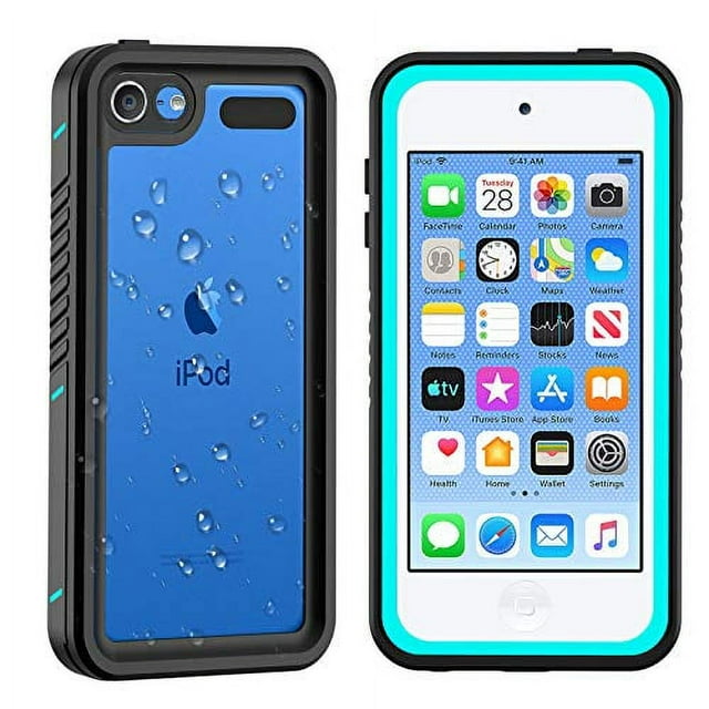 iPod 5 iPod 6 iPod 7 Waterproof Case, Re-Sport Shockproof Dirtproof Snowproof Full-Body Protective Case Cover Built-in Screen Protector Compatible iPo