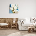 thumbnail image 2 of Stupell Industries White & Blue Orchid Abstract Painting Gallery Wrapped Canvas Print Wall Art, 24 x 24, 2 of 7