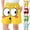 Blue, variant on Fancifize Kids Swim Trunks Drawstring High Waisted Quick Dry Shorts Summer Cute Printed Shorts Comfy Beach Outfits with Pockets for Girls Boys