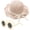 Beige-bow, variant on Girls Straw Hat with Flower Round Sunglasses, Summer Foldable Large Brim Sunflower Bowknot Beach Toddler Straw Sun Hat, 2-6T