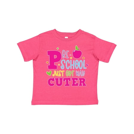 

Inktastic Preschool Just Got Cuter Gift Toddler Toddler Girl T-Shirt