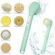 thumbnail image 1 of wonima11 Electric Body Brush, Electric Body Scrubber, Long Handle Body wash applicator, Silicone Back Brush, 6 Shower Brush Heads ，for Cleaning, Massage and Exfoliation (Light Green), 1 of 1
