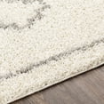 thumbnail image 6 of Taza shag Gray/Cream 5'2" x 7' Global Rectangle Area Rug, 6 of 6