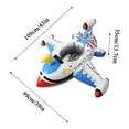 thumbnail image 3 of Baby Inflatable Pool Float Swimming Float Boat with Steering Wheel Horn for Kids Toddlers Age 1-4 Boys Girls Inflatable Ride-ons Summer Pool Swim Ring Beach Supplies Baby Float, 3 of 7