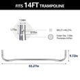 thumbnail image 3 of 14ft Trampoline Parts & Accessories, 1pc Trampoline Leg Base U Tube Replacement, 3 of 3