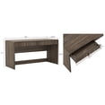thumbnail image 3 of Novara Contemporary 60" Writing Desk in Jacobean Walnut (2-Drawer), 3 of 8