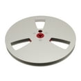 thumbnail image 2 of 1/4 7 Inch Empty Tape Reel, 3 Holes Nab Aluminum Alloy Universal Open Reel Sound Tape Empty Reel, Empty Take Up Reel for Recording, Opening Machine Part for Reel to Reel Small Hub, 2 of 7