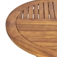 thumbnail image 5 of GDF Studio Haitian Outdoor Mesh and Acacia Wood 7 Piece Dining Set, Teak and Black, 5 of 9