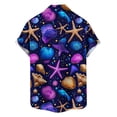 thumbnail image 4 of MELDVDIB Mens Summer Vacation Shirts Button-Up Turn-Down Collar Short Sleeve Tops Fashion Casual Tropical Floral Printed Beach Shirts, 4 of 6