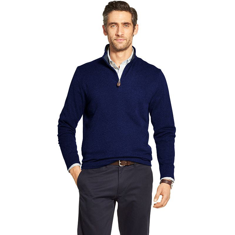 Men's IZOD Sportswear Premium Essentials Stretch Sweater Fleece Quarter ...