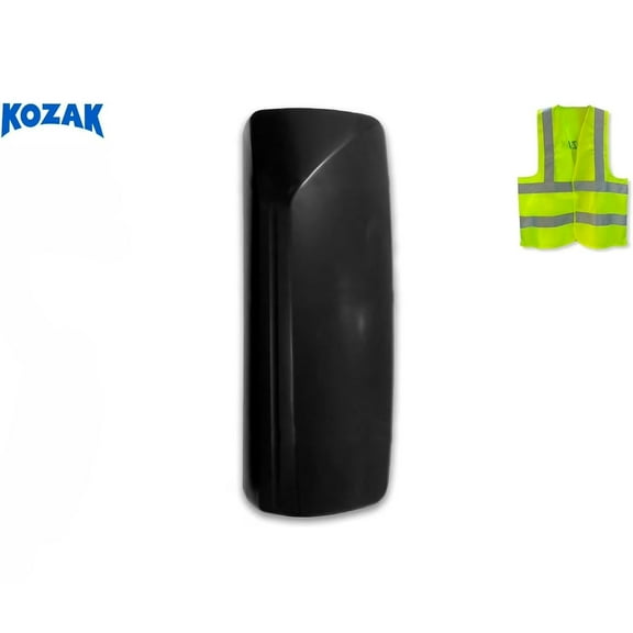 Door Mirror Cover Matte Black Left Driver Side Compatible with Volvo VNL 2004-2024
