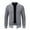 Gray, variant on MuZeFu Jackets for Men Fashion Casual Men's Fashion Casual Solid Color Zipper PocketS Long Sleeve Hoodless Casual Outwear