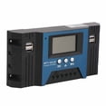 thumbnail image 2 of Regulador de carga solar de 12 V y 24 V, 4 puertos USB, 5 V, 2,5 A, pantalla LCD ajustable para casa, RV, barco, 60 A., 2 of 14