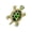 Green, variant on Sparkling Crystal Rhinestones Turtles Shaped Pin Secure Closure Alloy Crystal Accent Decoration For Casual Outfits