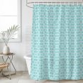 thumbnail image 2 of Teal Green Boho Shower Curtains for Bathroom, Waterproof Fabric Bath Curtains Decor, Bath Tub Curtain Farmhouse Country Flowers Plaid Textured Decorative Shower Curtain Sets with 12 Hooks, 72x72 Inch, 2 of 7
