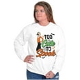 thumbnail image 3 of Popeye Olive Oyl Too Cute Halloween Women Plus Size Sweatshirt Brisco Brands 2X, 3 of 5