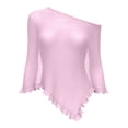 thumbnail image 3 of APEXFWDT Womens Off Shoulder Sheer Cover Ups Lightweight Mesh Shrug Summer Trendy Poncho Tops, 3 of 6