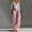 Pink, variant on Women's Solid Color Button Front Suspender Jumpsuit Casual One Piece Overalls Pink S