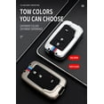 thumbnail image 6 of Key Cover with Keychain Fit for Lexus Key Fob Durable Key Fob Holder Metal Key Shell Silicone Smart Remote Key Case for ES350 GS300 GS350 GS430 GS450h ISC IS250 IS350 LS460 LS600h, 6 of 9