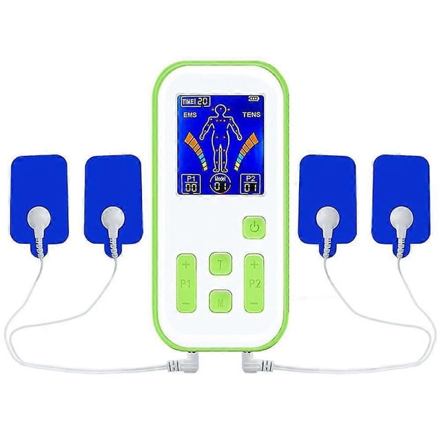Professional Electronic Pulse Massager Dual Channel TENS EMS Device - 35 Modes Muscle Stimulator