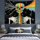 thumbnail image 1 of Tapiz de calavera Taian para estética de dormitorio, decoración de habitación pintada personal para estética de dormitorio, pared de tapiz en blanco y negro, tapiz estético Wal ShuxiuWang 8390606527523, 1 of 1