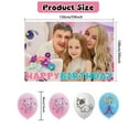 thumbnail image 2 of 32 pcs For Like Nastya Theme Birthday Party Supplies Set,With 5x3ft Birthday Backdrop,18 Balloons,13 Cupcake Toppers,All-in-One Party Supply Set, 2 of 6
