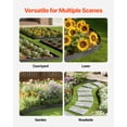 thumbnail image 6 of VEVOR Metal Landscape Edging, 10 Packs 60 in Rust-Resistant Aluminum Alloy Landscape Edging, Bendable Garden Edging Border, Heavy Duty Lawn Edging Fence for Flower Bed Yard Pathway, 6 of 9