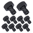 thumbnail image 3 of Thread Adapter Stable Hose Connector 10Pcs 15mm Thread Adapter Plastic Sealable Durable Hose Connector For Courtyard GardenG3/4 Female Thread, 3 of 8