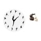 thumbnail image 5 of Reloj de pared,Reloj de pared con bailarina,reloj decorativo colgante.,Relojes de pared silenciosos Reloj decorativo de tiempo silencioso,Estatua de cerámica,Juego de estatuas de cerámica, 5 of 8