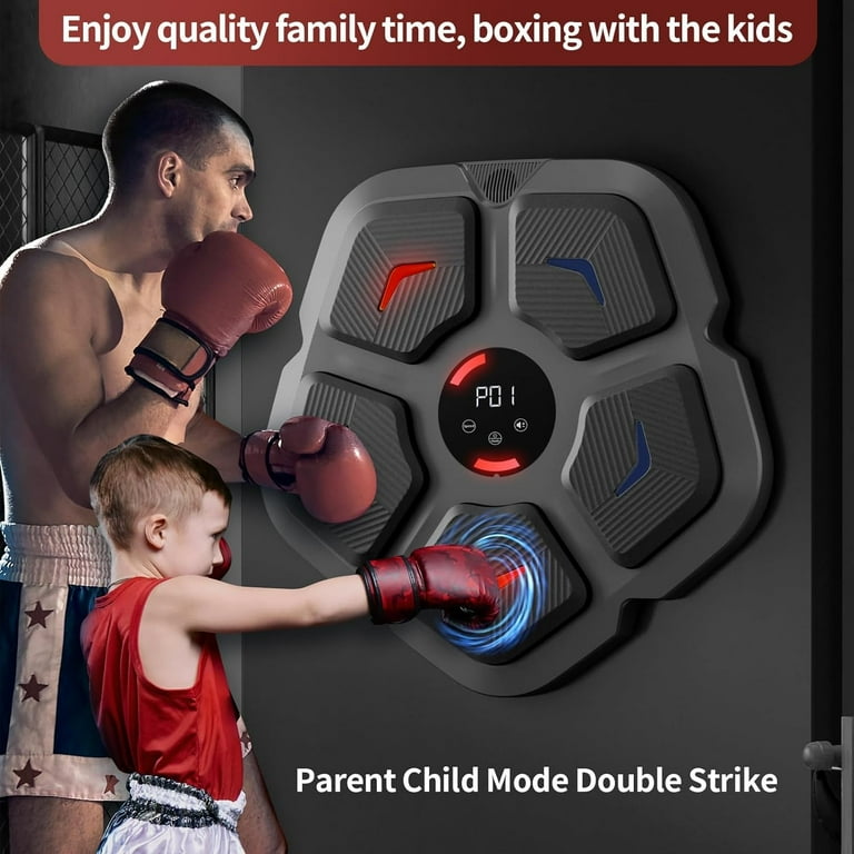 Music Boxing Machine Wall Mounted Music Smart Boxing Music Workout Machine Home Bluetooth Boxing Training Machine Electronic Focus Agility Training