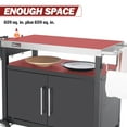 thumbnail image 5 of Royal Gourmet PC3403S Movable Kitchen Island Cart, Outdoor Grill Table, Grill Prep Table with Storage, 5 of 12