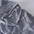 thumbnail image 6 of RUTAYY Men's Shirts Spring Summer Loose Sunscreen Hooded Long Sleeve Solid Color Comfortable Breathable Vacation Travel Blouse, 6 of 6