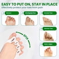 thumbnail image 5 of Gel Toe Separators, Bunion Toe Spacers, Toe Straightener, Toe Stretcher, Toe Corrector for Women and Men, Bunion Corrector, 5 of 7