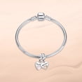 thumbnail image 2 of ROSIANNA Mother & Daughter Love Heart Double Dangle 925 Sterling Silver Charm for Women Bracelets Necklace Pendnat, 2 of 6