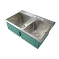 thumbnail image 5 of Transolid Diamond 33'' x 22'' Double Basin Dual Mount Kitchen Sink, 5 of 6