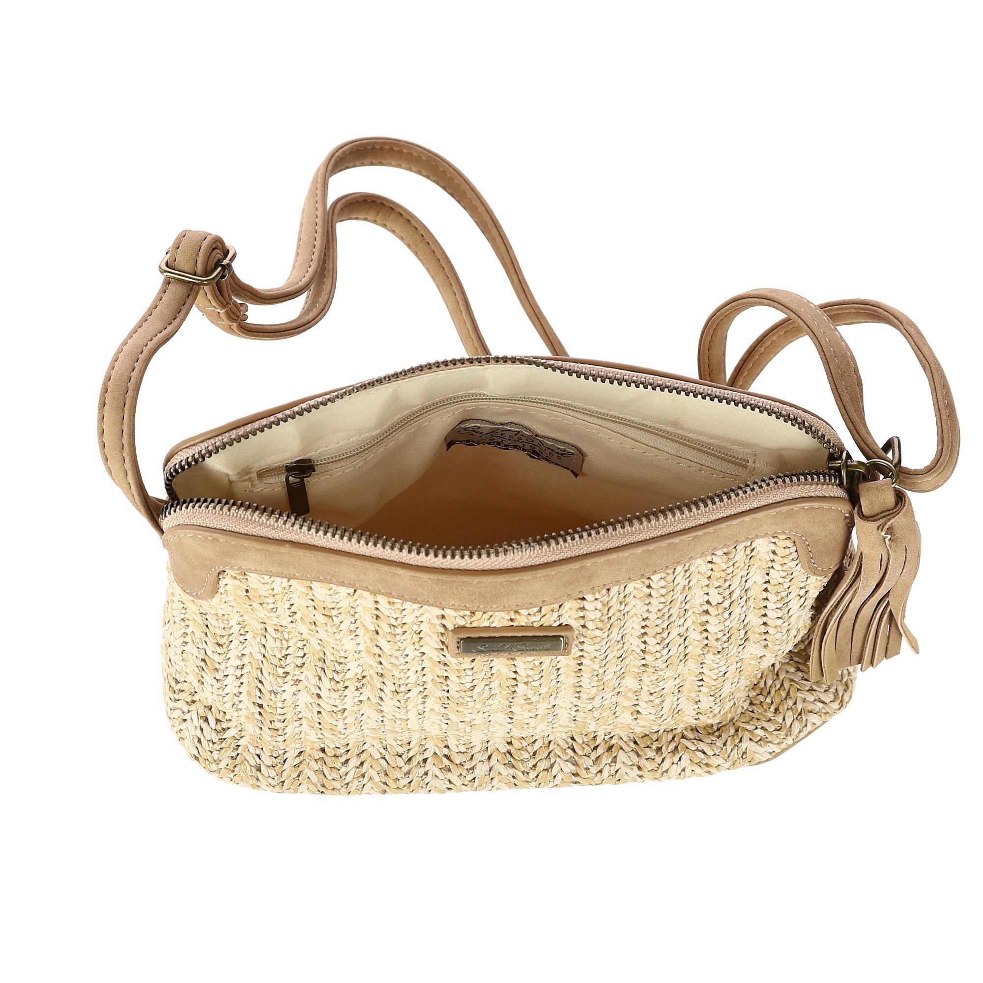 Sun N Sand Women S Polystraw Crossbody Bag With Tassel Sun N Sand Women S Polystraw Crossbody
