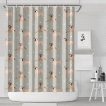 Labrador Dog Shower Curtain 84"x72" ,Bathroom Decorative Shower Curtains Set with 12 Hooks,Modern Waterproof Washable Shower Curtain