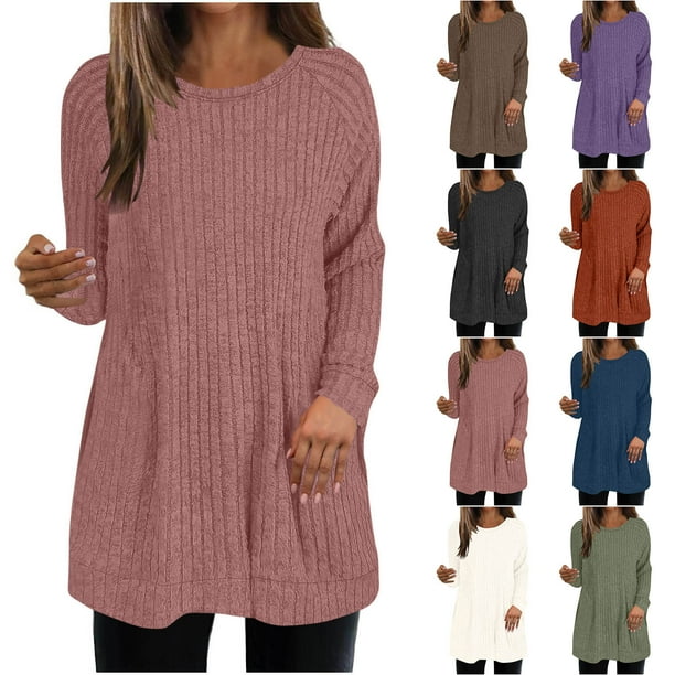 Camisas de vestir para mujer,Blusa de manga larga cepillada con cuello en V y botones para mujer, poliéster suave, informal, para uso diario, sopatenor