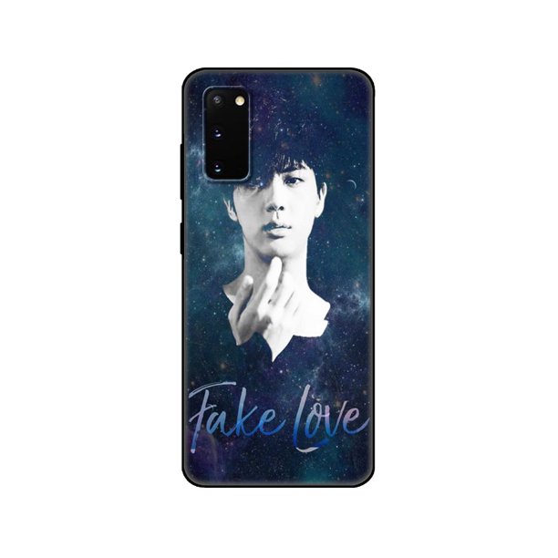 Para Samsung Galaxy S20 Funda S20 PLUS S20 Ultra S20 FE De Silicona Suave tpu Negra BTS FAKE LOVE YOURSELF