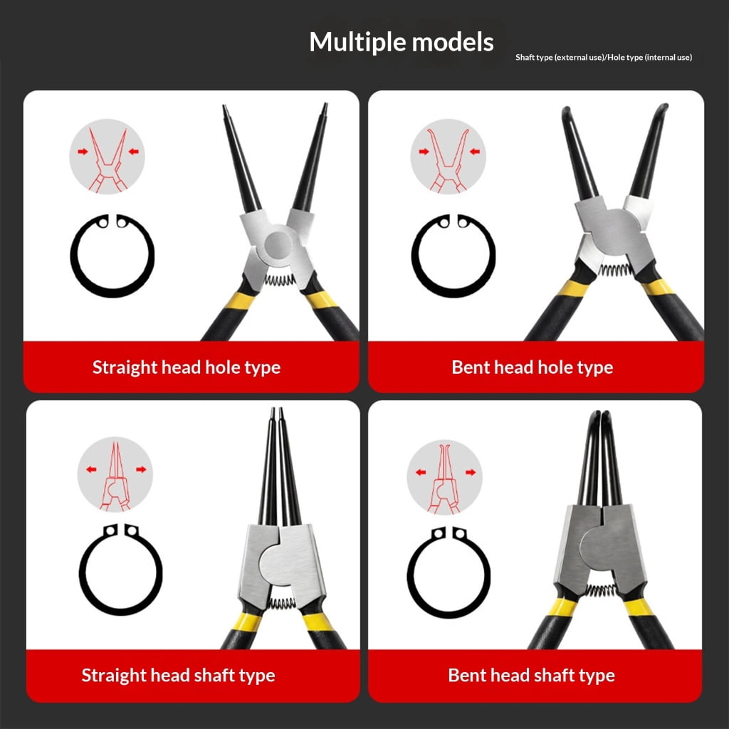 PatungKu Durability Construction Snap Rings Pliers Durability Internal External Circlip Plier