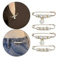 thumbnail image 4 of 4 Piezas Broches de Moda Broches de Clip de Chal Broches de Seguridad de Cintura Ajuste Anti Exposición Decoración para Mujeres Vestido de Sunnimix Pasador de cintura, 4 of 8