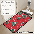 thumbnail image 6 of CURLYOOT Christmas Tree Front Door Mat, Washable Non-Slip Red Green Door Mat, Indoor Outdoor Floor Mats Absorbent Welcome Doormat for Entrance 20" x 30", 6 of 8