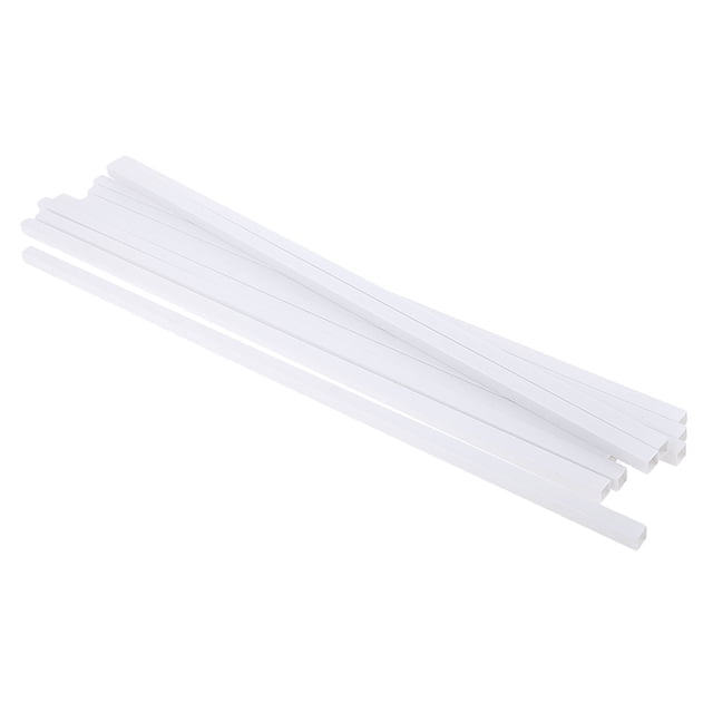 Juego de 10 piezas de Plástico ABS Tubo cuadrado Sunnimix Tubo cuadrado del ABS 3x3x250mm