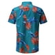 Aqestyerly Hauts pour Hommes Chemise de Plage Hawaïenne à Manches Courtes Imprimé Été Casual Bouton Chemises – image 3 sur 5