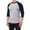 Gray / Navy, variant on SLM Men's 100% Cotton 3/4 Length Sleeve Raglan Baseball T-Shirt